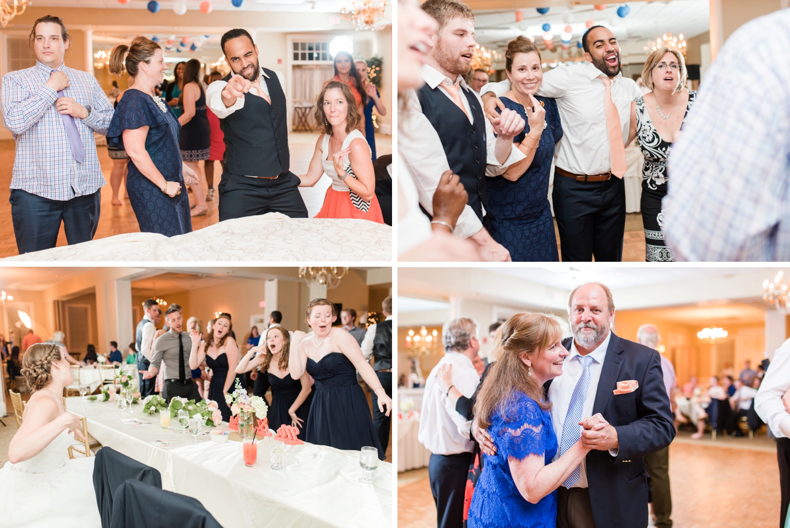 fauquier springs country club warrenton virginia navy and peach spring wedding 