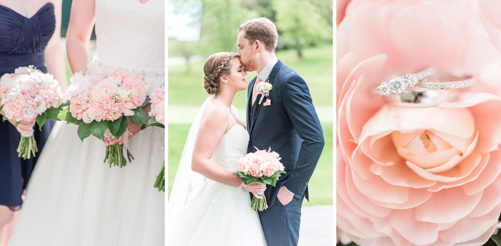 fauquier springs country club warrenton virginia navy and peach spring wedding 