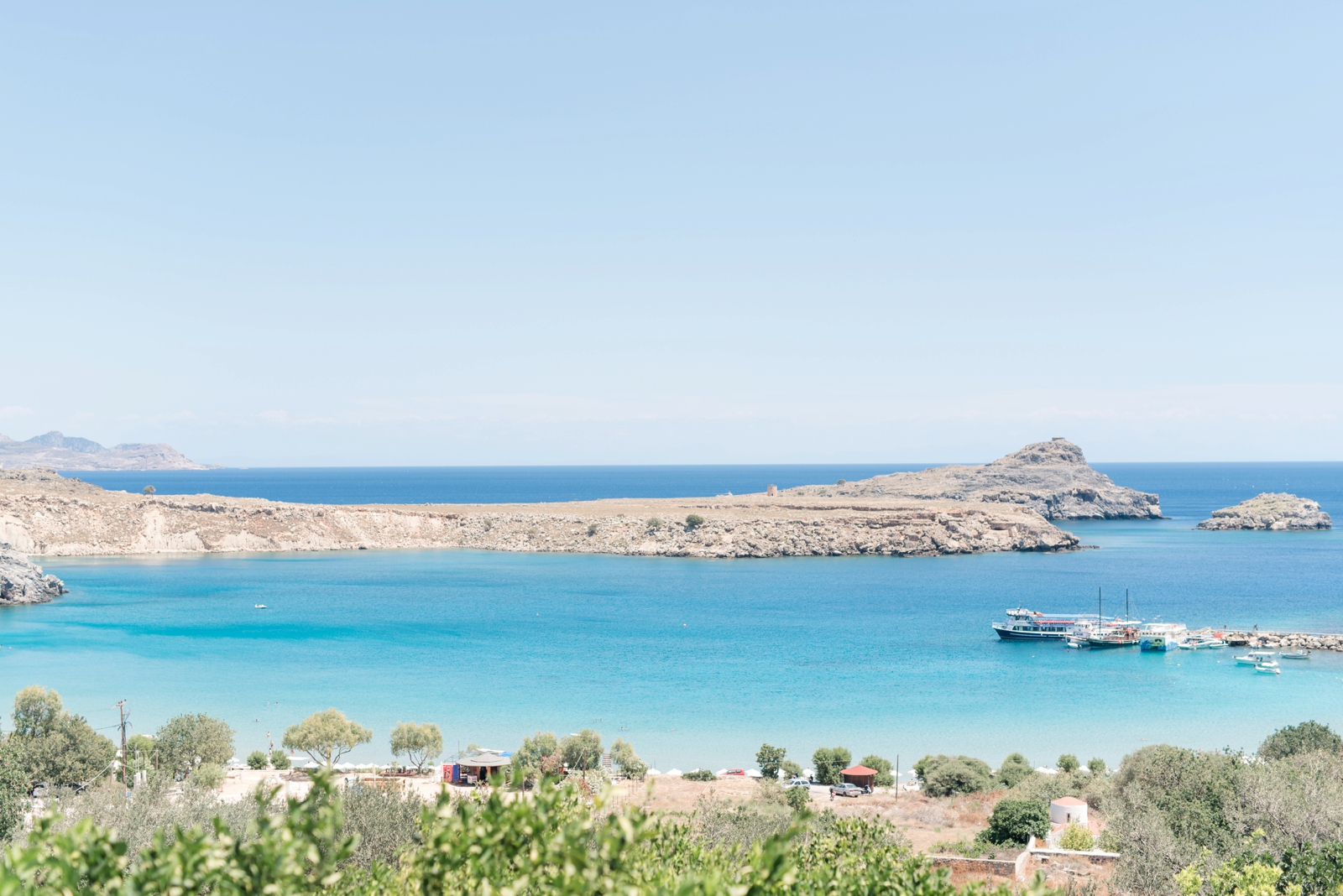 rhodes greece greek island beaches white pebbles carnival vista mediterranean cruise
