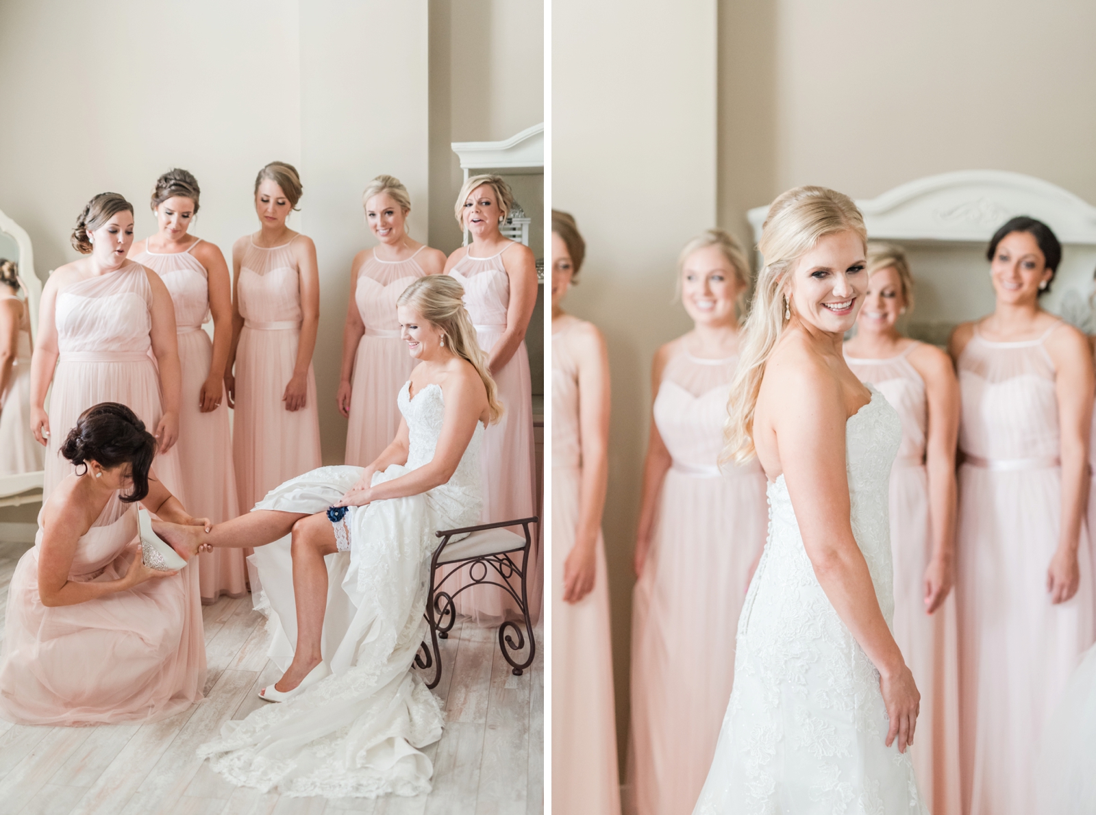 shadow creek virginia blush southern wedding photo