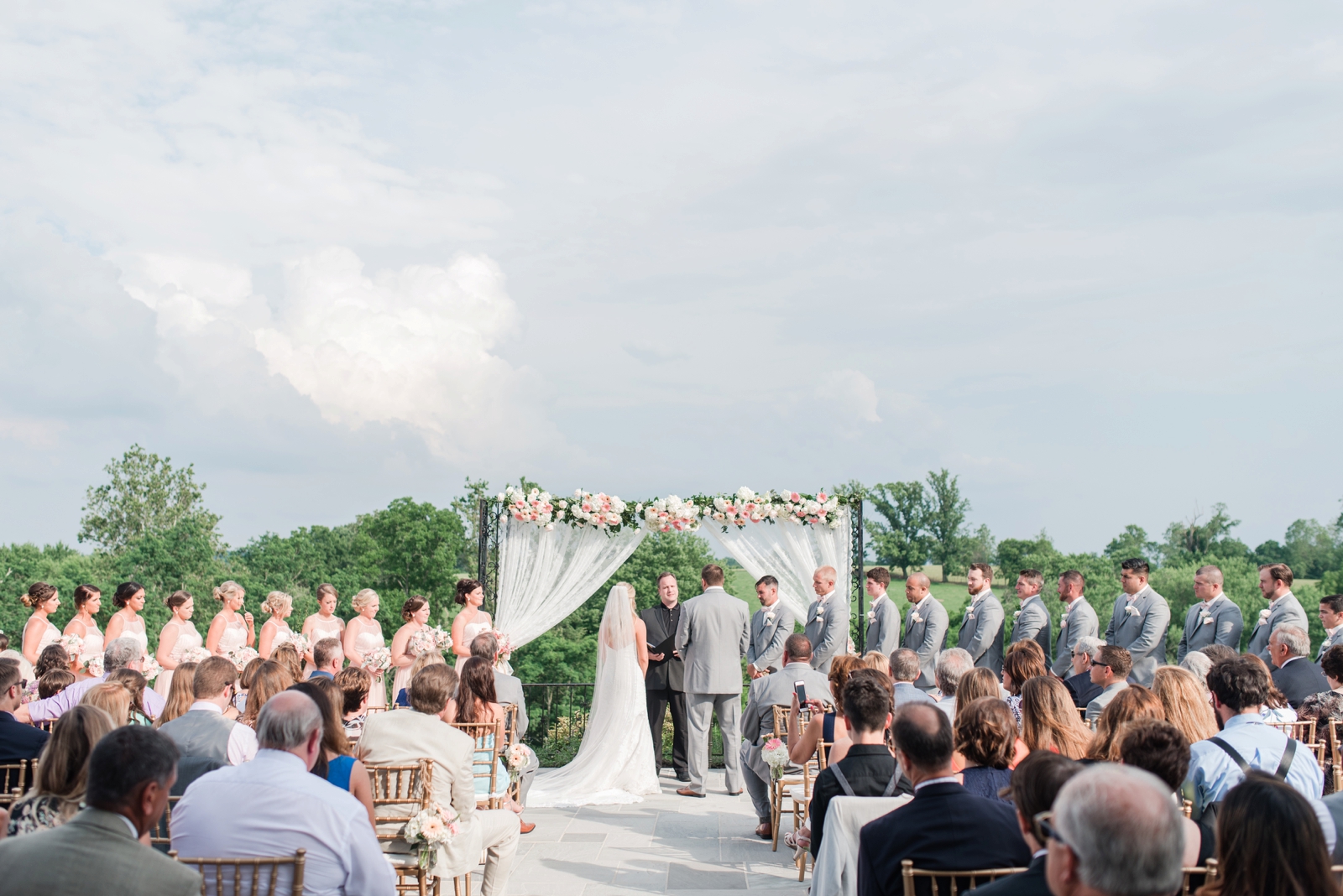 shadow creek virginia blush southern wedding photo
