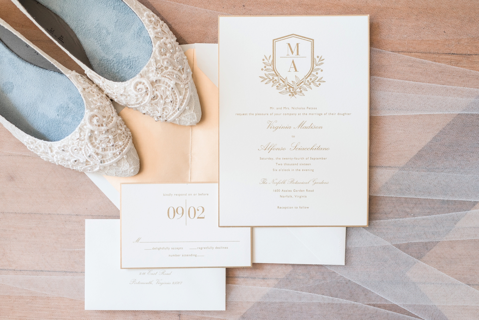 norfolk botanical gardens wedding dusty blue rustic natural elegant