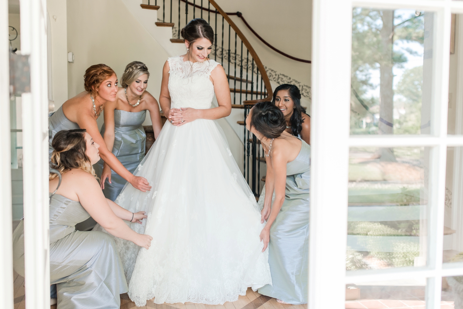 norfolk botanical gardens wedding dusty blue rustic natural elegant