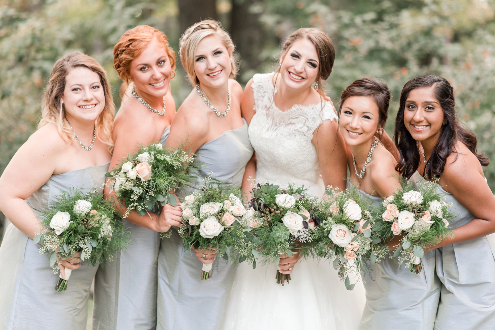 norfolk botanical gardens wedding dusty blue rustic natural elegant