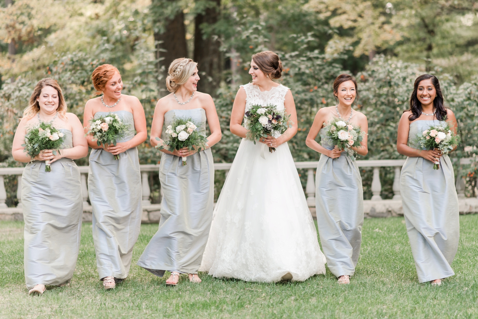 norfolk botanical gardens wedding dusty blue rustic natural elegant