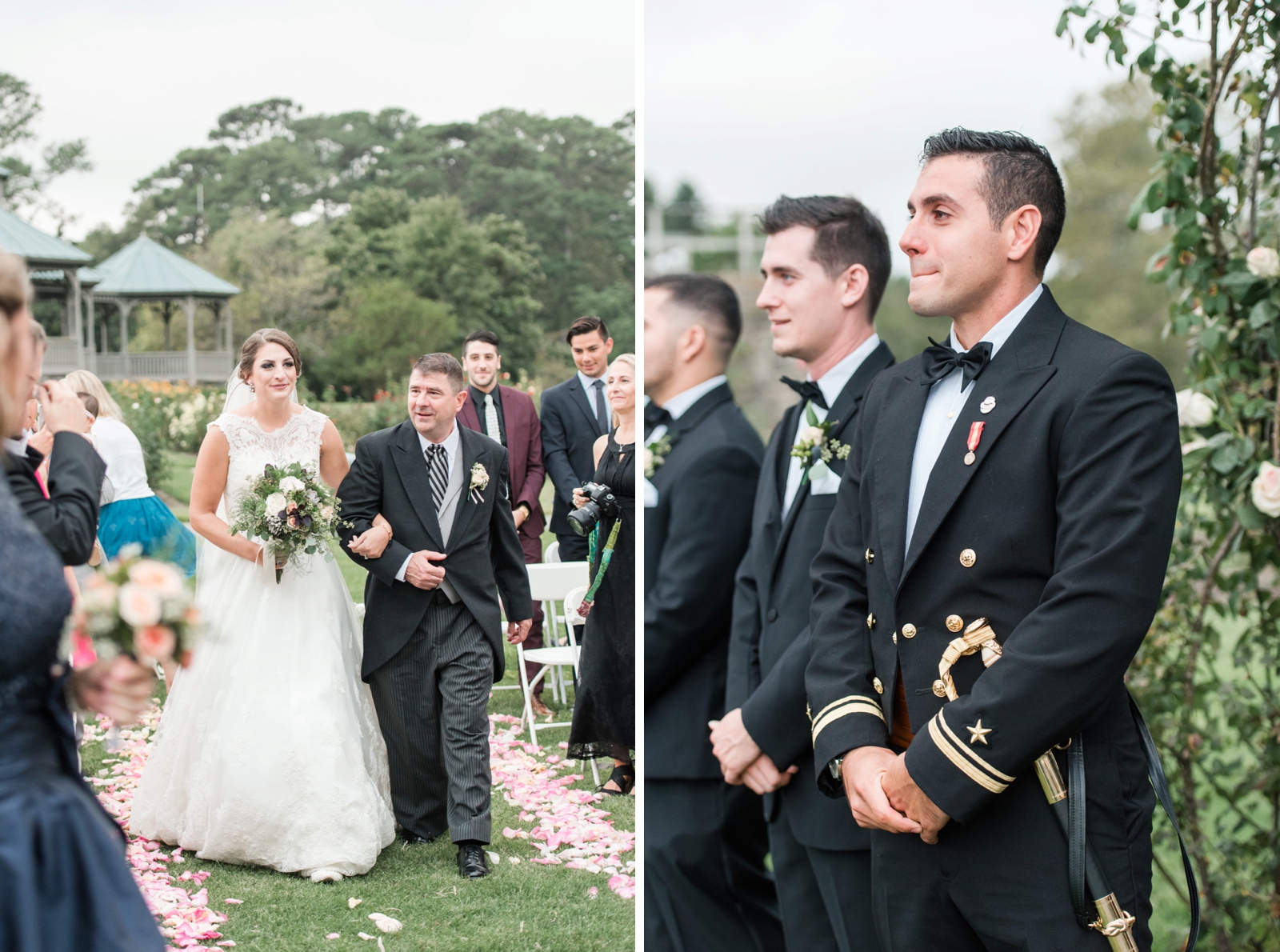 norfolk botanical gardens wedding dusty blue rustic natural elegant