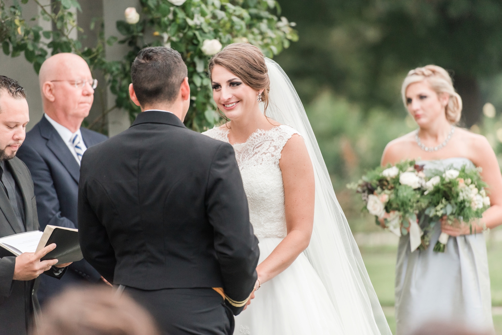 norfolk botanical gardens wedding dusty blue rustic natural elegant