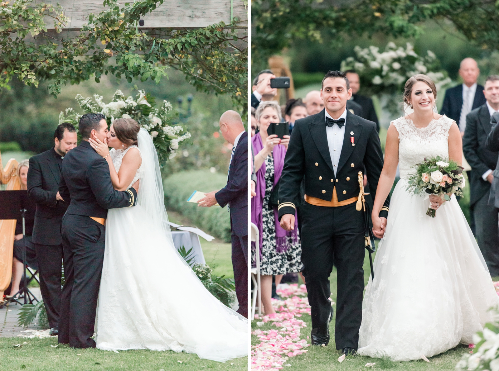 norfolk botanical gardens wedding dusty blue rustic natural elegant