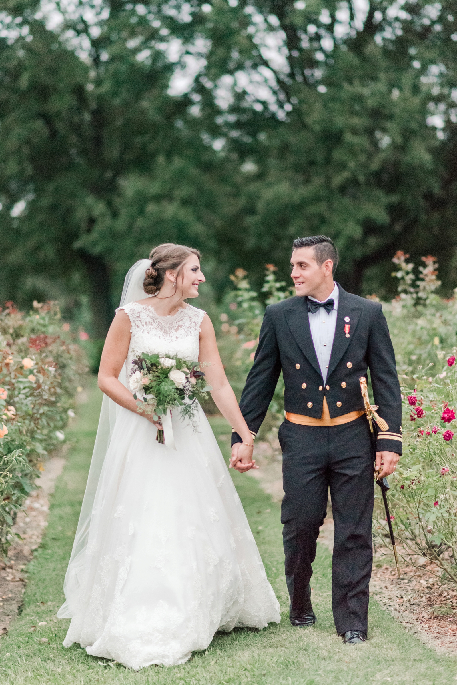 norfolk botanical gardens wedding dusty blue rustic natural elegant