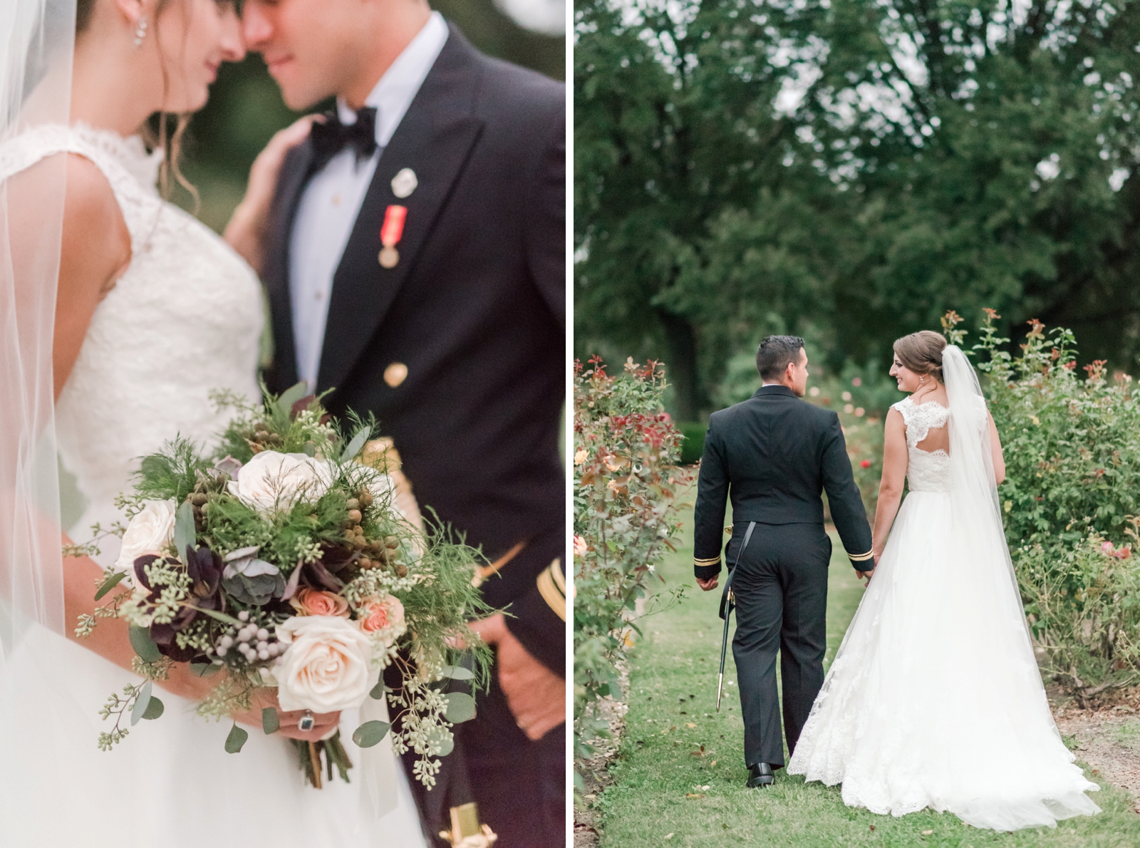 norfolk botanical gardens wedding dusty blue rustic natural elegant