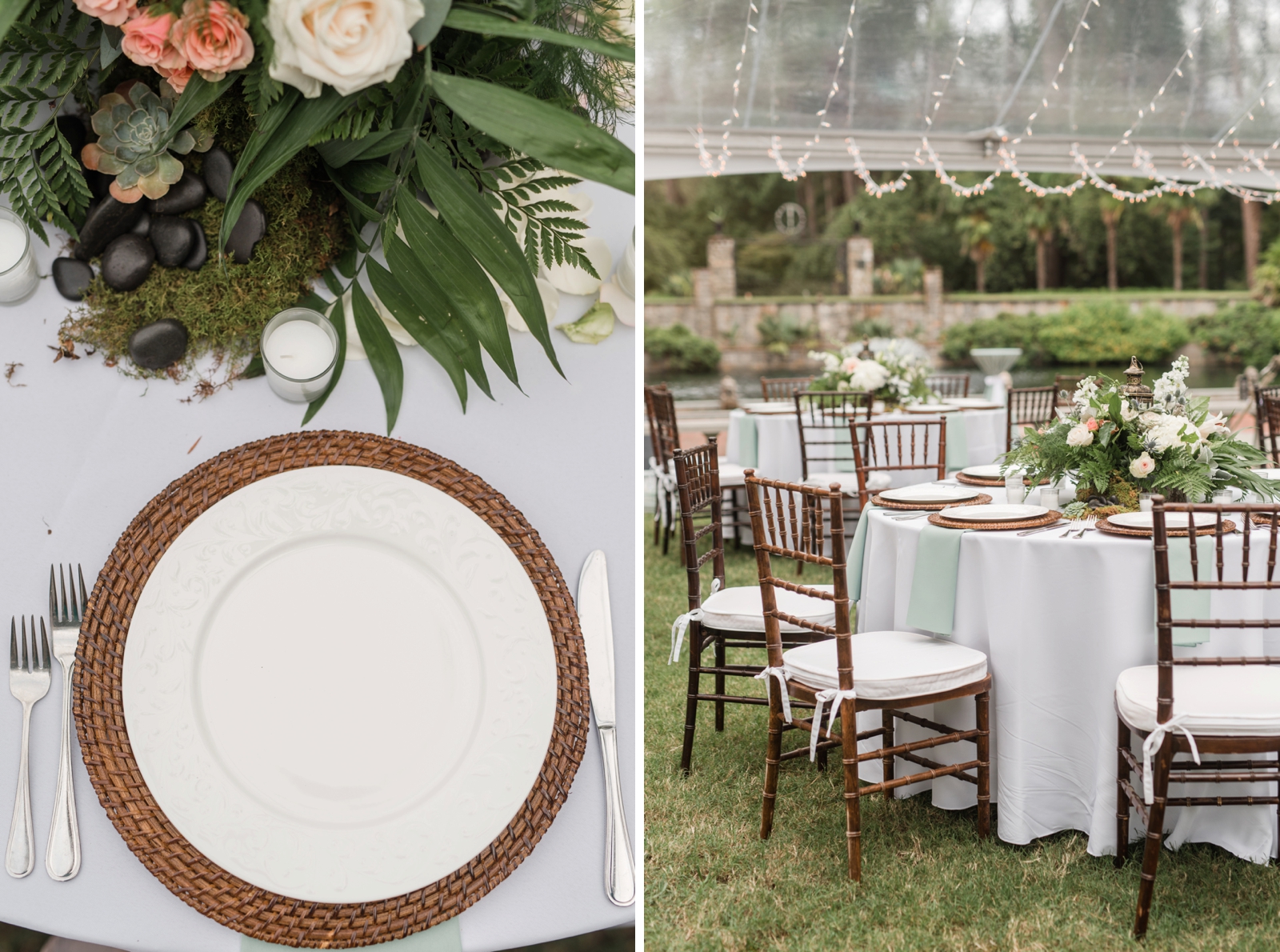 norfolk botanical gardens wedding dusty blue rustic natural elegant