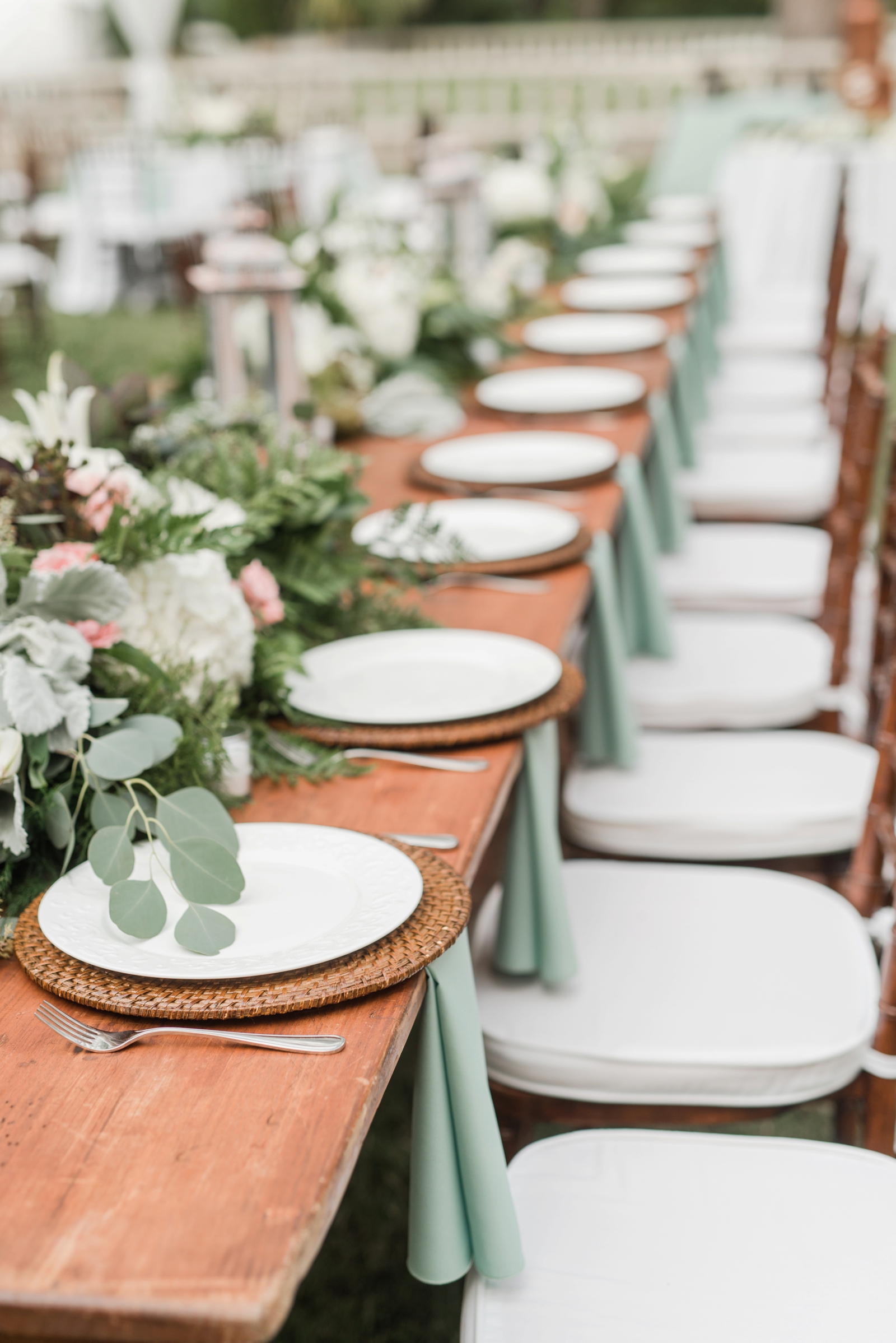 norfolk botanical gardens wedding dusty blue rustic natural elegant