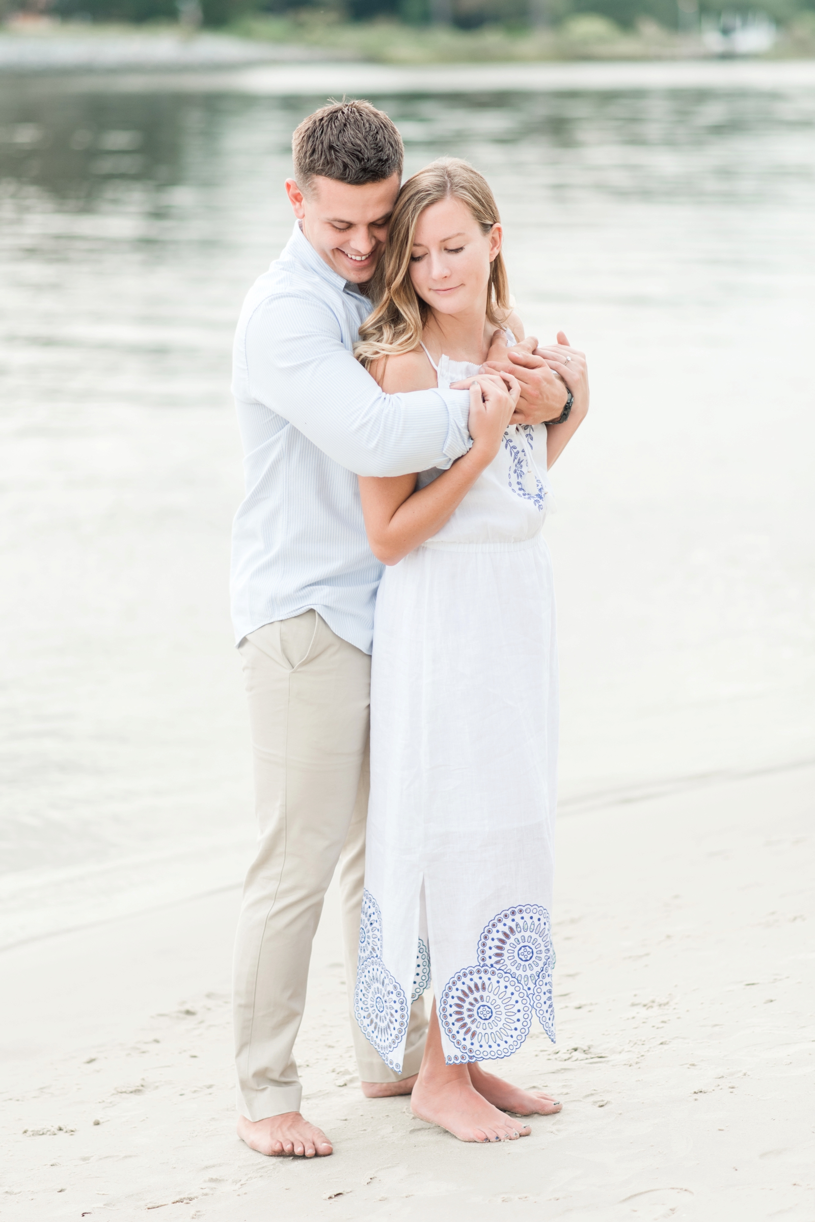 first landing state park beach engagment session by virginia wedding photographer